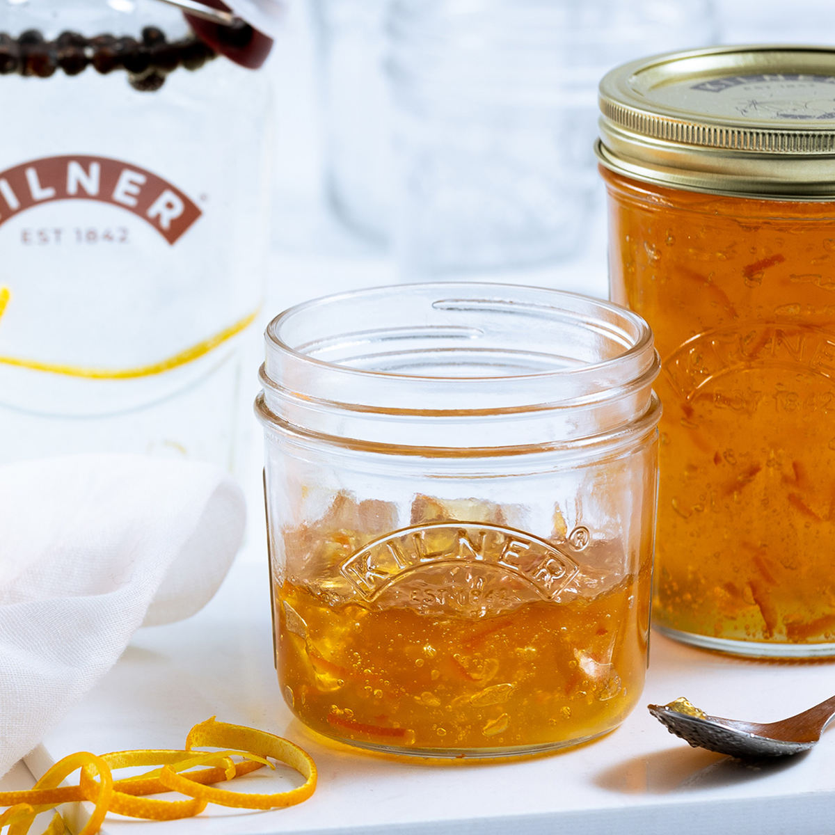 保存瓶 KILNER 3個セット 200ml Wide Mouth Preserve Jar ( キルナー 保存瓶 食洗機対応 保存 瓶 ガラス ガラス容器 キャニスター 食品 ワイドマウスプリザーブジャー 調味料 密封容器 ジャム ピクルス )