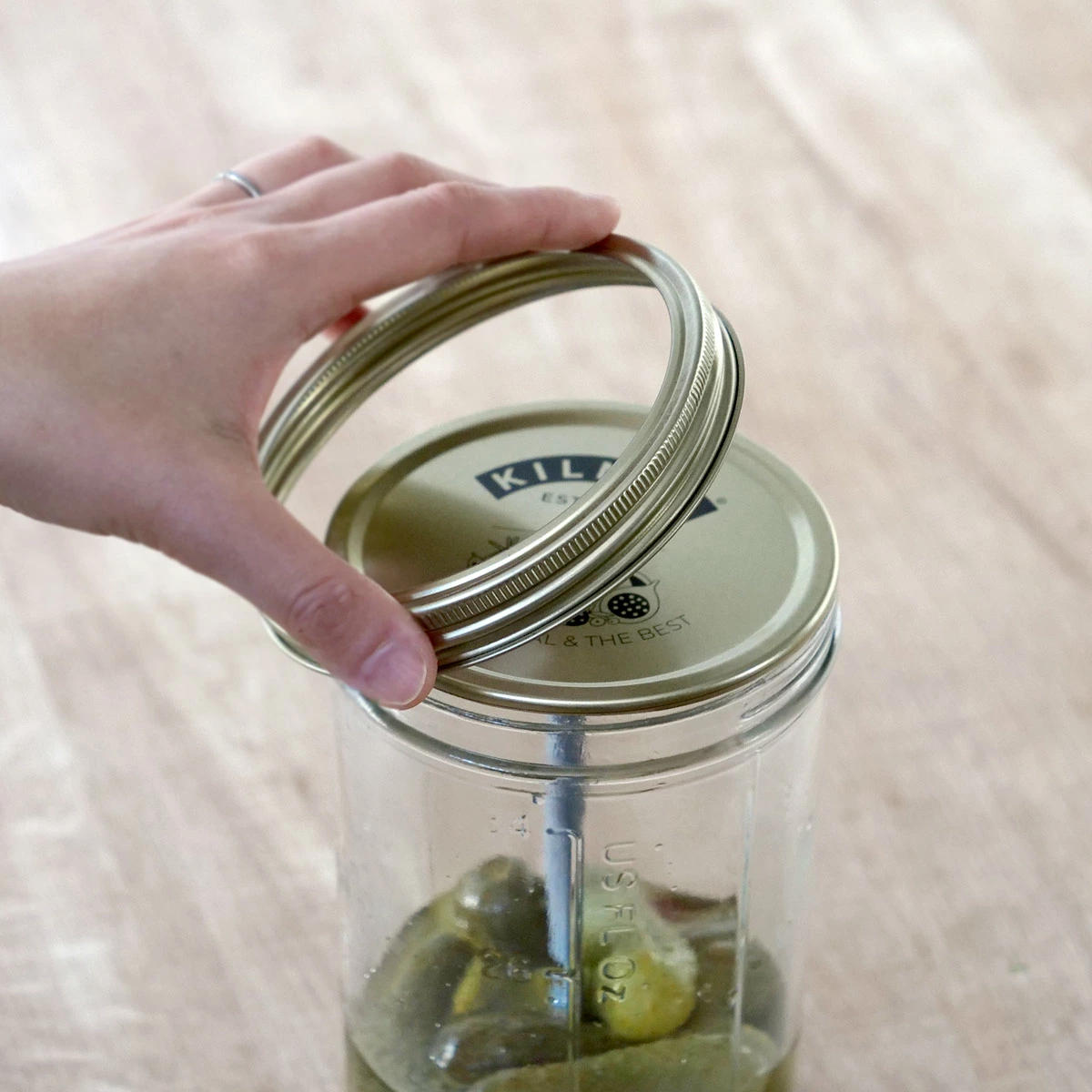 蓋 KILNER 6個セット ワイドマウス用 スクリューバンド ( キルナー パーツ 交換用フタ 部品 食洗機対応 付け替え 交換 ワイドマウスプリザーブジャー 専用パーツ 200ml 350ml 500ml 対応 )