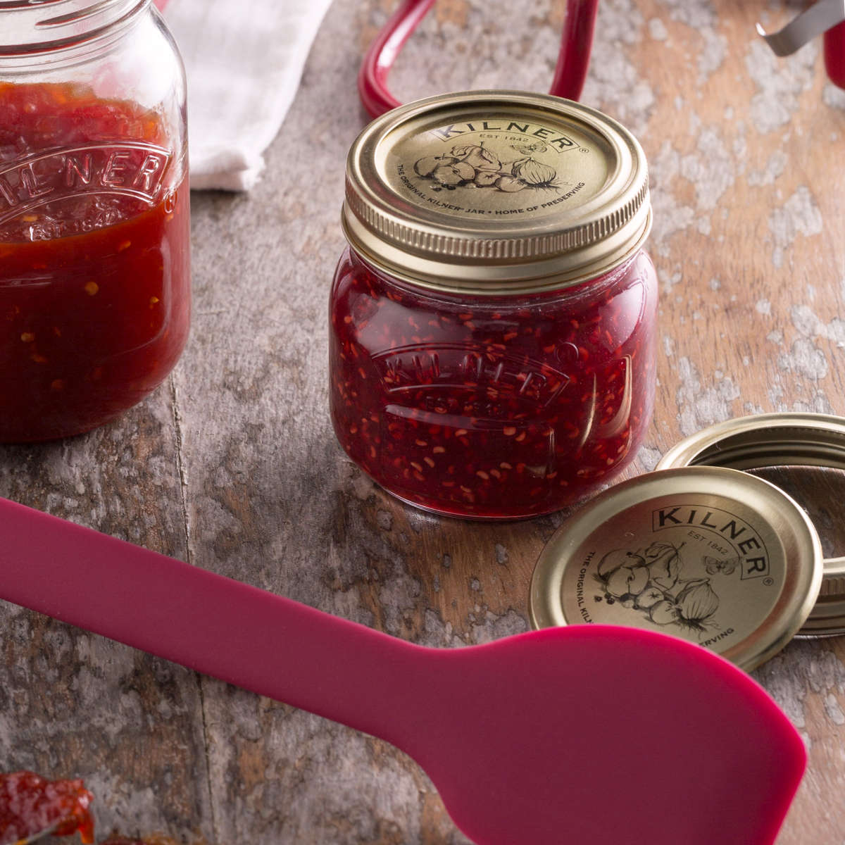 蓋 KILNER 6個セット プリザーブジャー用 スクリューバンド ( キルナー パーツ 交換用フタ 部品 食洗機対応 付け替え 交換 プリザーブジャー 専用パーツ 250ml 500ml 1L 対応 )