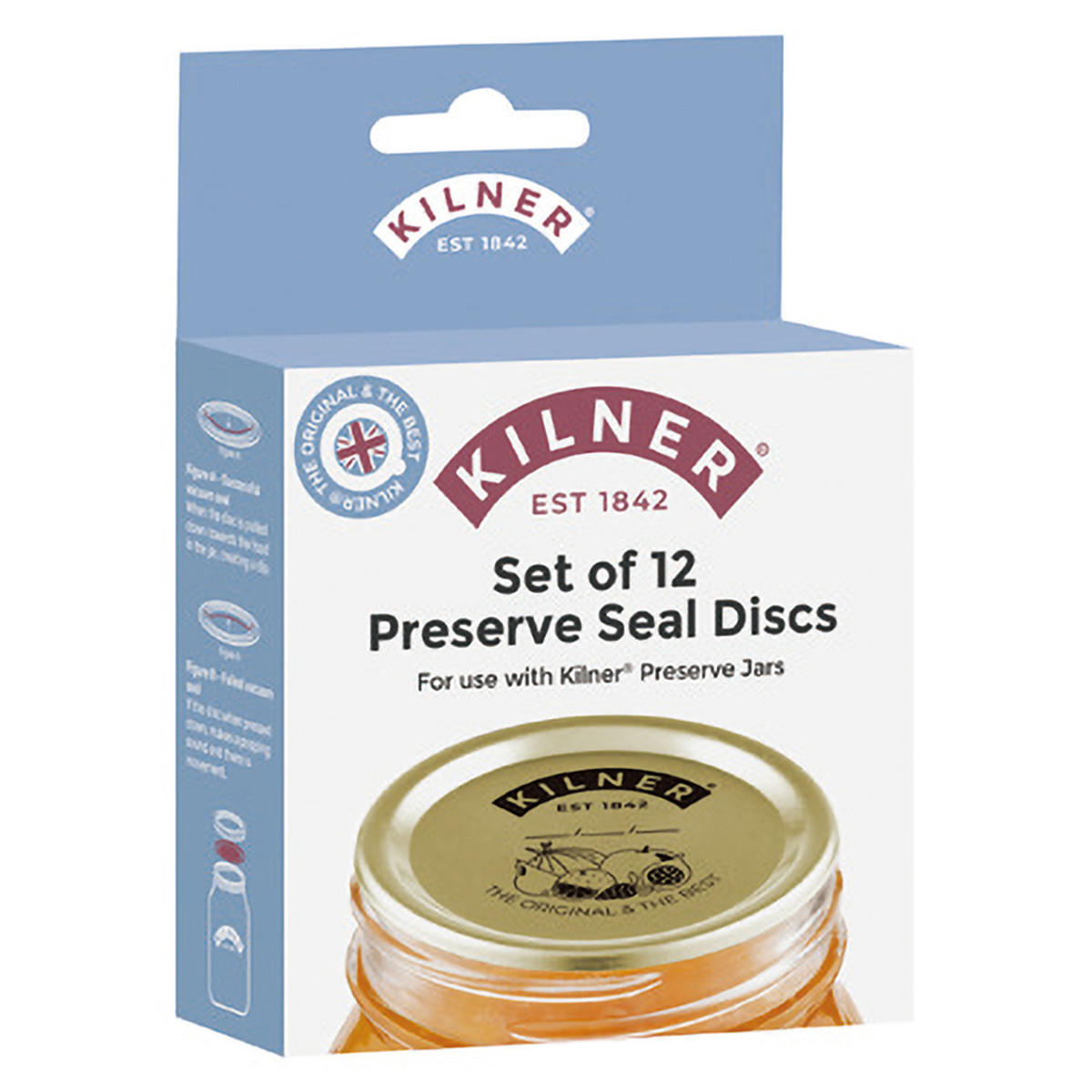 蓋 KILNER 12枚セット プリザーブジャー用 リッドシール ( キルナー パーツ シーリングディスク 交換用フタ 部品 食洗機対応 付け替え 交換 プリザーブジャー 専用パーツ 250ml 500ml 1L 対応 )