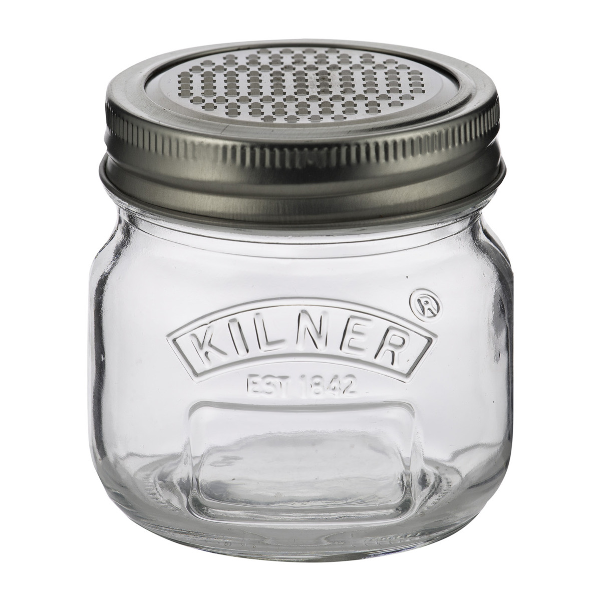 保存瓶 KILNER 250ml Storage Jar & Fine Grater Lid ( キルナー ガラス瓶 ガラス保存瓶 ガラス グレーター付き 削り器 保存 瓶 ファイングレーター付きストレージジャー おろし器 食洗機対応 )