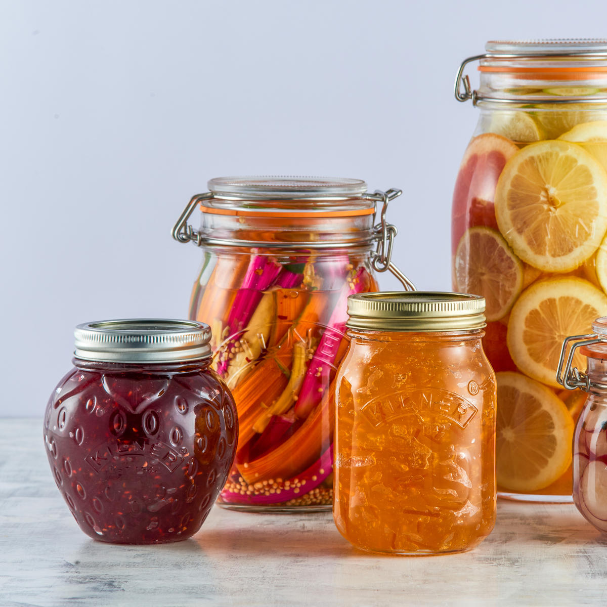 保存瓶 2個セット Kilner キルナー 400ml Fruit Preserve Jar ( プリザーブジャー 保存ビン 食洗機対応 保存 瓶 ガラス ガラス容器 ジャム瓶 食品 調味料 密封容器 ジャム お菓子 乾物 小物入れ デザートカップ おしゃれ ) 【ベリー】 ベリー