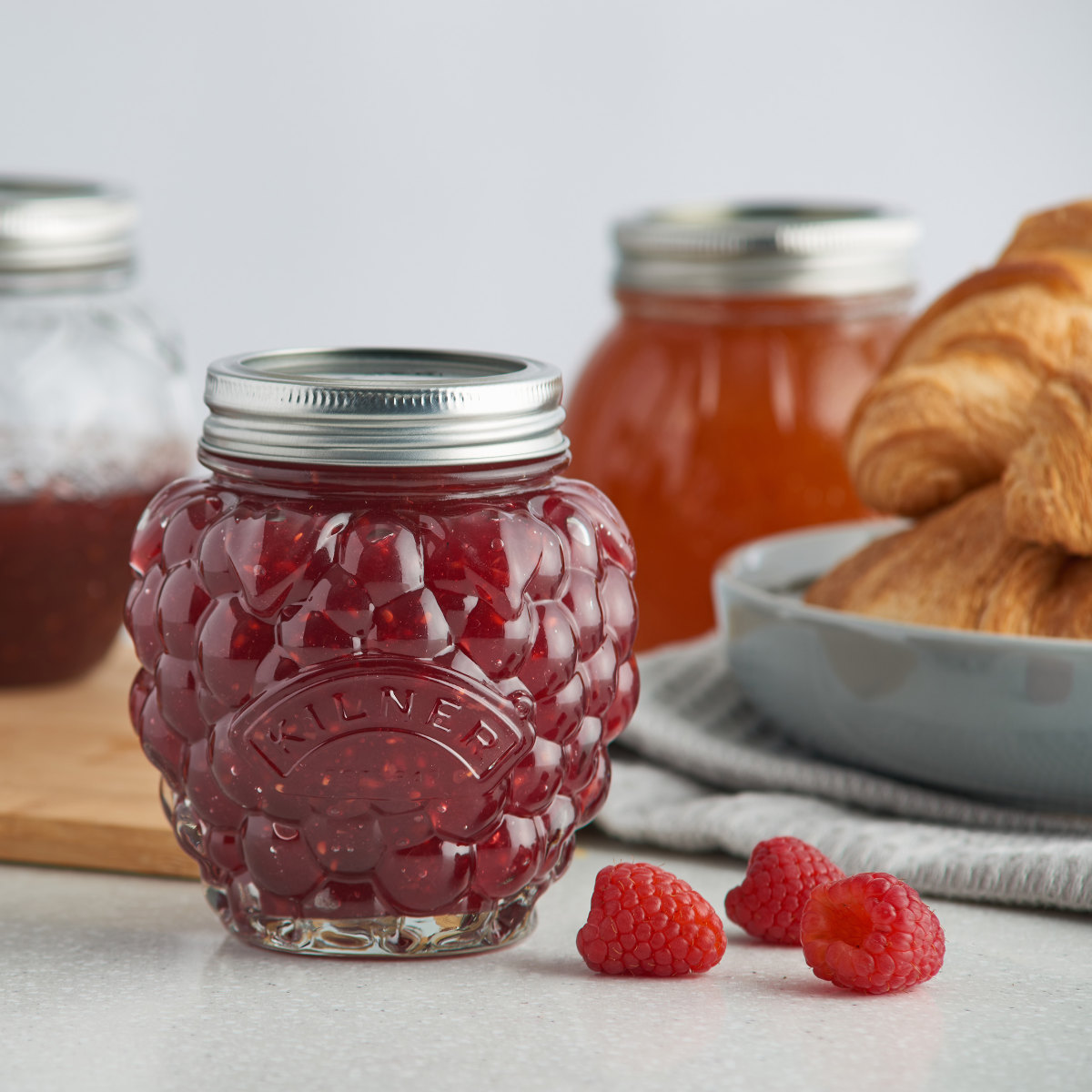 保存瓶 2個セット Kilner キルナー 400ml Fruit Preserve Jar ( プリザーブジャー 保存ビン 食洗機対応 保存 瓶 ガラス ガラス容器 ジャム瓶 食品 調味料 密封容器 ジャム お菓子 乾物 小物入れ デザートカップ おしゃれ ) 【ベリー】 ベリー
