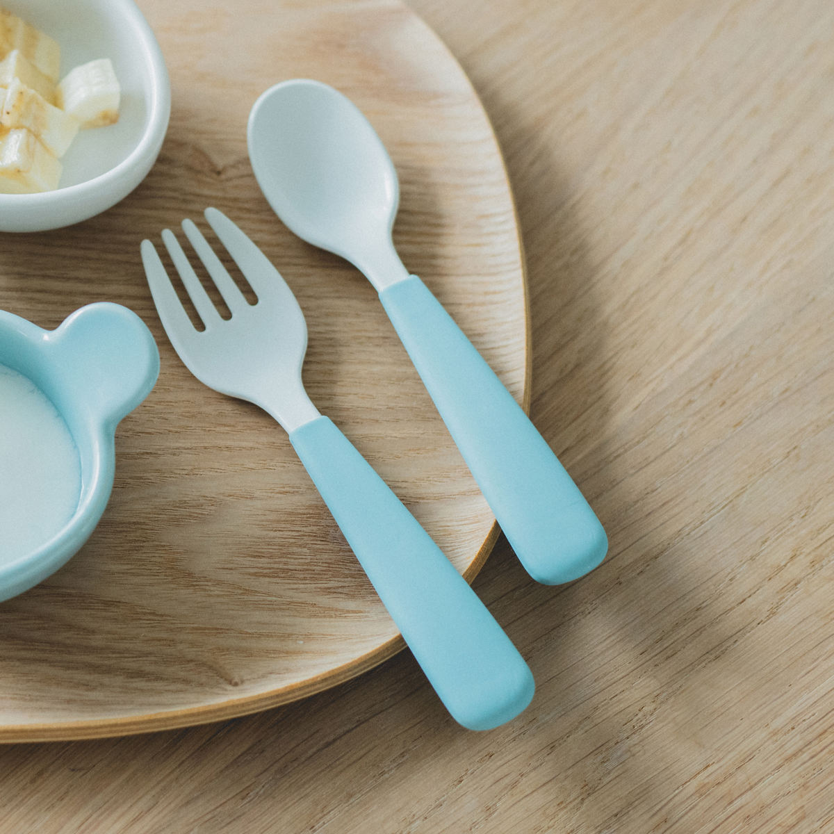 KINTO キントー NEST スプーン&フォーク ( ステンレス 食洗機対応 スプーン フォーク カトラリー 離乳食 子供 キッズ おしゃれ シンプル 子ども ジュニア ホーロー 使いやすい プレゼント ギフト 出産祝い BPAフリー ) 【ブルー】 ブルー