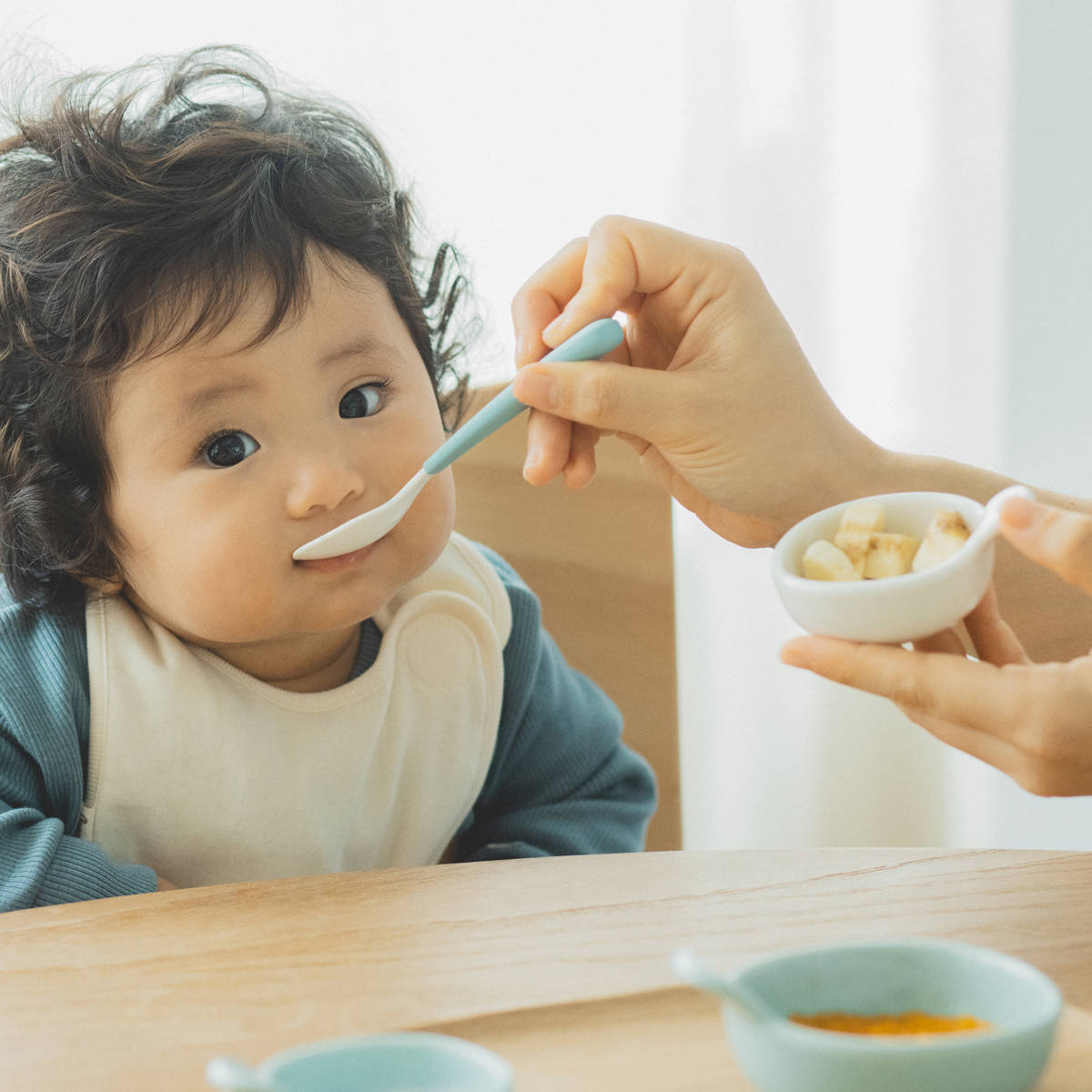 KINTO キントー NEST スプーン&フォーク ( ステンレス 食洗機対応 スプーン フォーク カトラリー 離乳食 子供 キッズ おしゃれ シンプル 子ども ジュニア ホーロー 使いやすい プレゼント ギフト 出産祝い BPAフリー ) 【ブルー】 ブルー