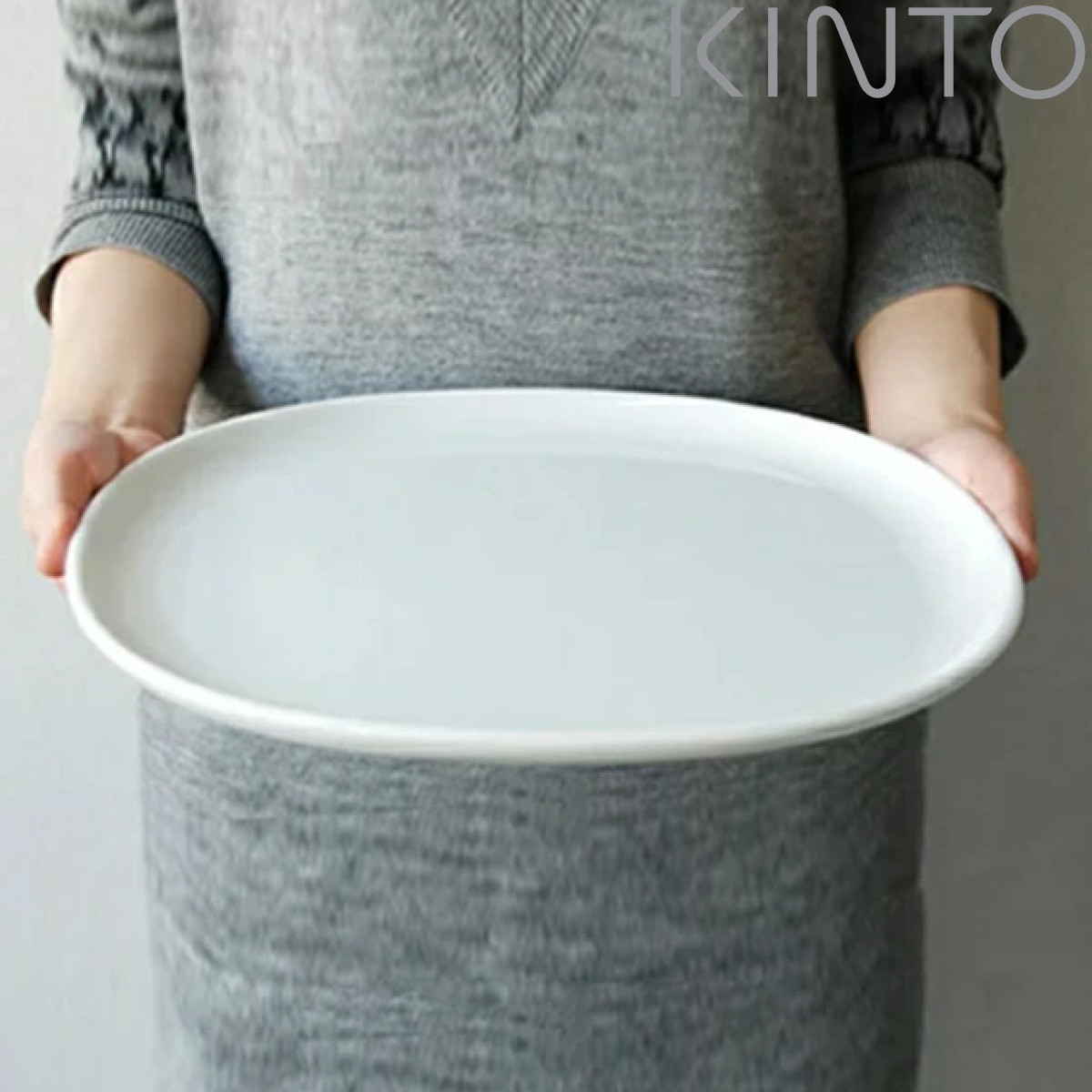 KINTO キントー NEST パーティープラター スクエア L （ ネスト 大皿 食器 磁器製 洋食器 プレート 食洗機対応 盛り付け皿 お皿 白食器 ホワイトウェア 器 盛付皿 メインディッシュ ）