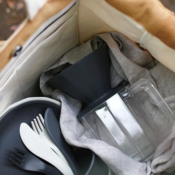 KINTO キントー ALFRESCO カトラリー ( 17cm プラスチック アルフレスコ 食洗機対応 フォーク スプーン ナイフ バンブー食器 竹 エコ 軽い 割れにくい 持ち運び アウトドア キャンプ テラス 公園 おしゃれ 自然素材 ) 【ナイフ×レッド】 ナイフ×レッド