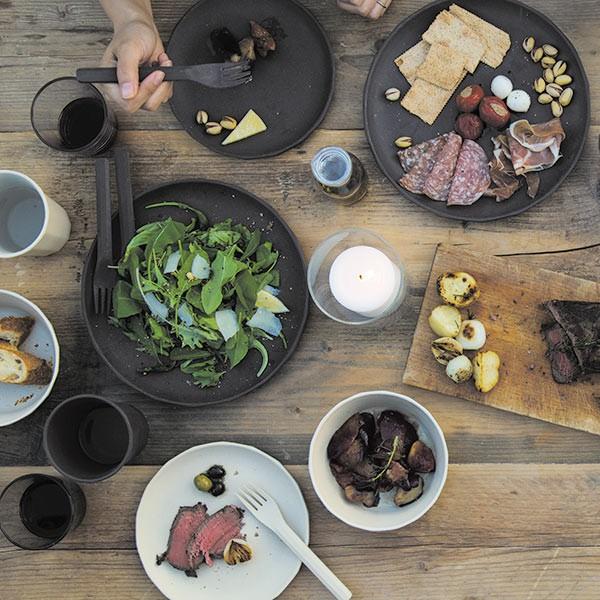 KINTO キントー ALFRESCO カトラリー ( 17cm プラスチック アルフレスコ 食洗機対応 フォーク スプーン ナイフ バンブー食器 竹 エコ 軽い 割れにくい 持ち運び アウトドア キャンプ テラス 公園 おしゃれ 自然素材 ) 【ナイフ×レッド】 ナイフ×レッド