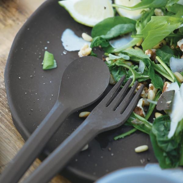 KINTO キントー ALFRESCO カトラリー ( 17cm プラスチック アルフレスコ 食洗機対応 フォーク スプーン ナイフ バンブー食器 竹 エコ 軽い 割れにくい 持ち運び アウトドア キャンプ テラス 公園 おしゃれ 自然素材 ) 【ナイフ×レッド】 ナイフ×レッド