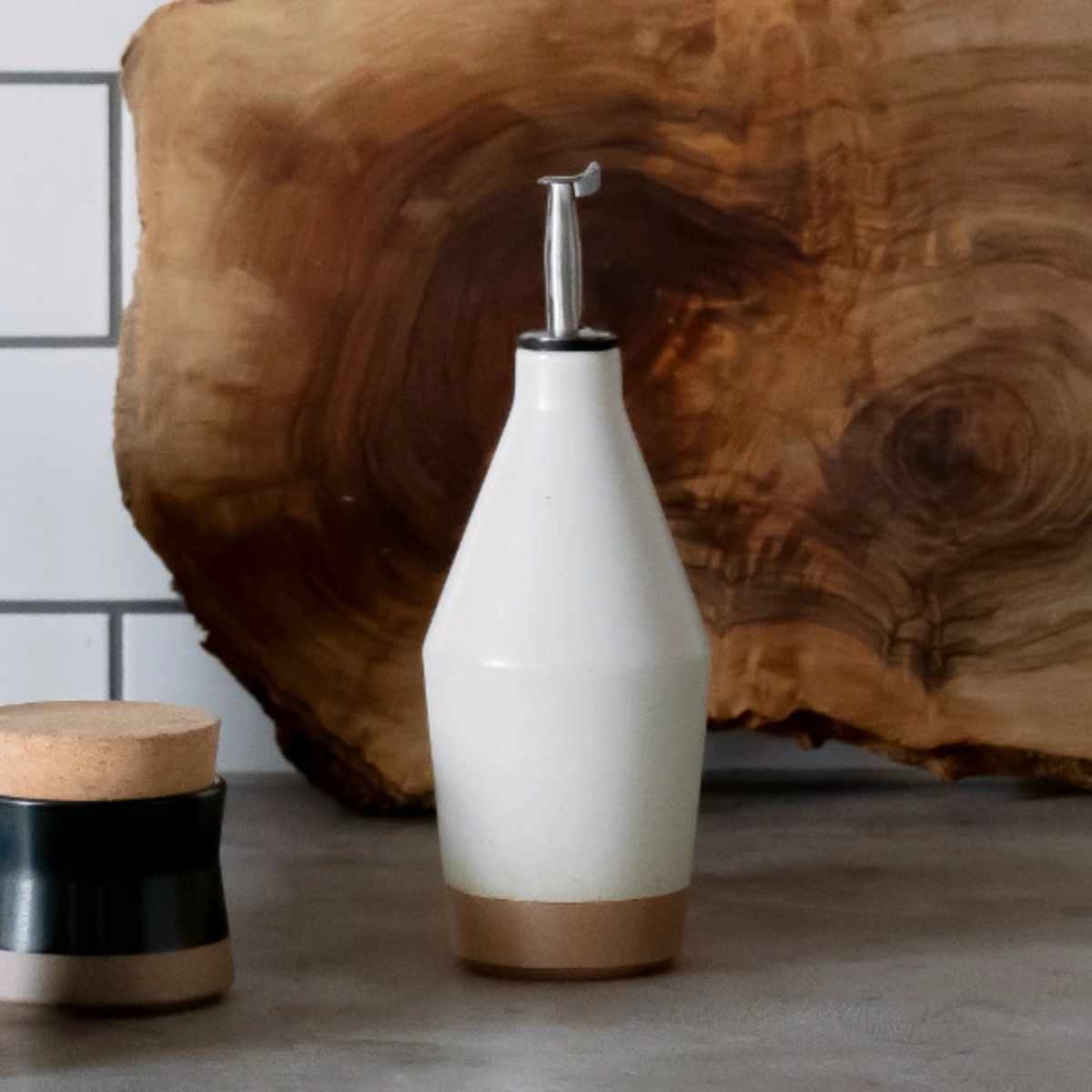 KINTO キントー CERAMIC LAB CLK-211 オイルボトル 300ml ( オイル差し 油さし 油差し 油入れ 調味料ボトル 調味料容器 陶磁器 食洗機対応 オイル 入れ ボトル 容器 ディスペンサー おしゃれ ) 【ブラック】 ブラック