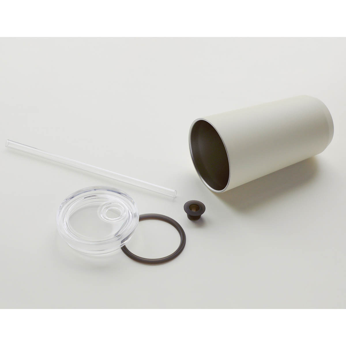 KINTO キントー トゥーゴータンブラー 480ml ストロー付き ( ステンレス 保冷 保温 タンブラー 真空二重構造 コップ カップ ストロータンブラー おしゃれ かわいい ふた付き 持ち運び コーヒー 紅茶 デスクワーク 蓋 ストロー ) 【アイスグレー】 アイスグレー