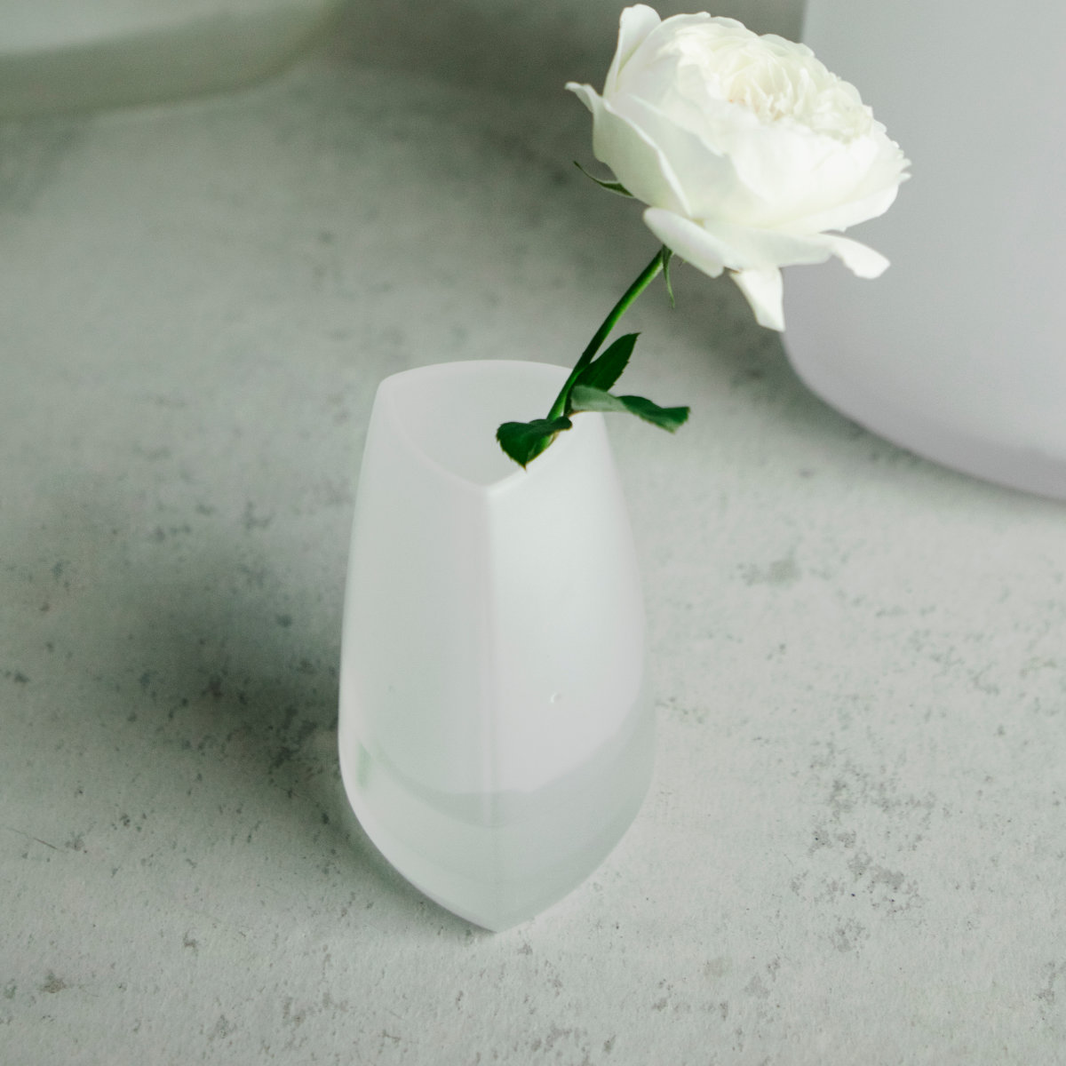 KINTO キントー TRE ベース 65×100mm ( 花瓶 フラワーベース 花びん 花器 おしゃれ 花 花入れ 生花 花束 ドライフラワー グリーン インテリア 植物 玄関 デスク ) 【ホワイト】 ホワイト