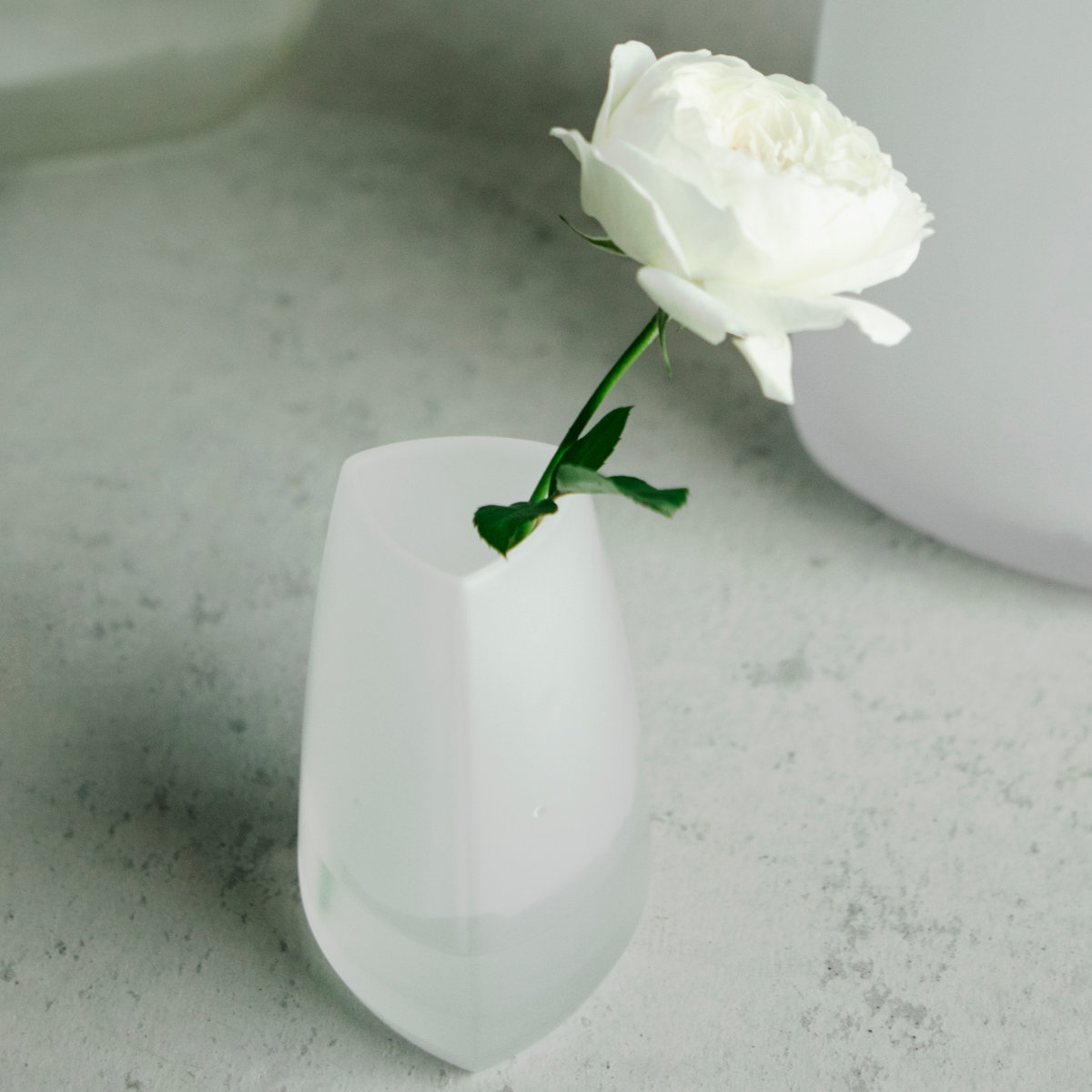 KINTO キントー TRE ベース 65×100mm ( 花瓶 フラワーベース 花びん 花器 おしゃれ 花 花入れ 生花 花束 ドライフラワー グリーン インテリア 植物 玄関 デスク ) 【ホワイト】 ホワイト