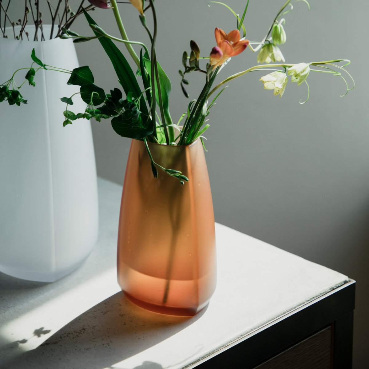 KINTO キントー TRE ベース 115×200mm ( 花瓶 フラワーベース 花びん 花器 おしゃれ 花 花入れ 生花 花束 ドライフラワー グリーン インテリア 植物 玄関 デスク ) 【ホワイト】 ホワイト