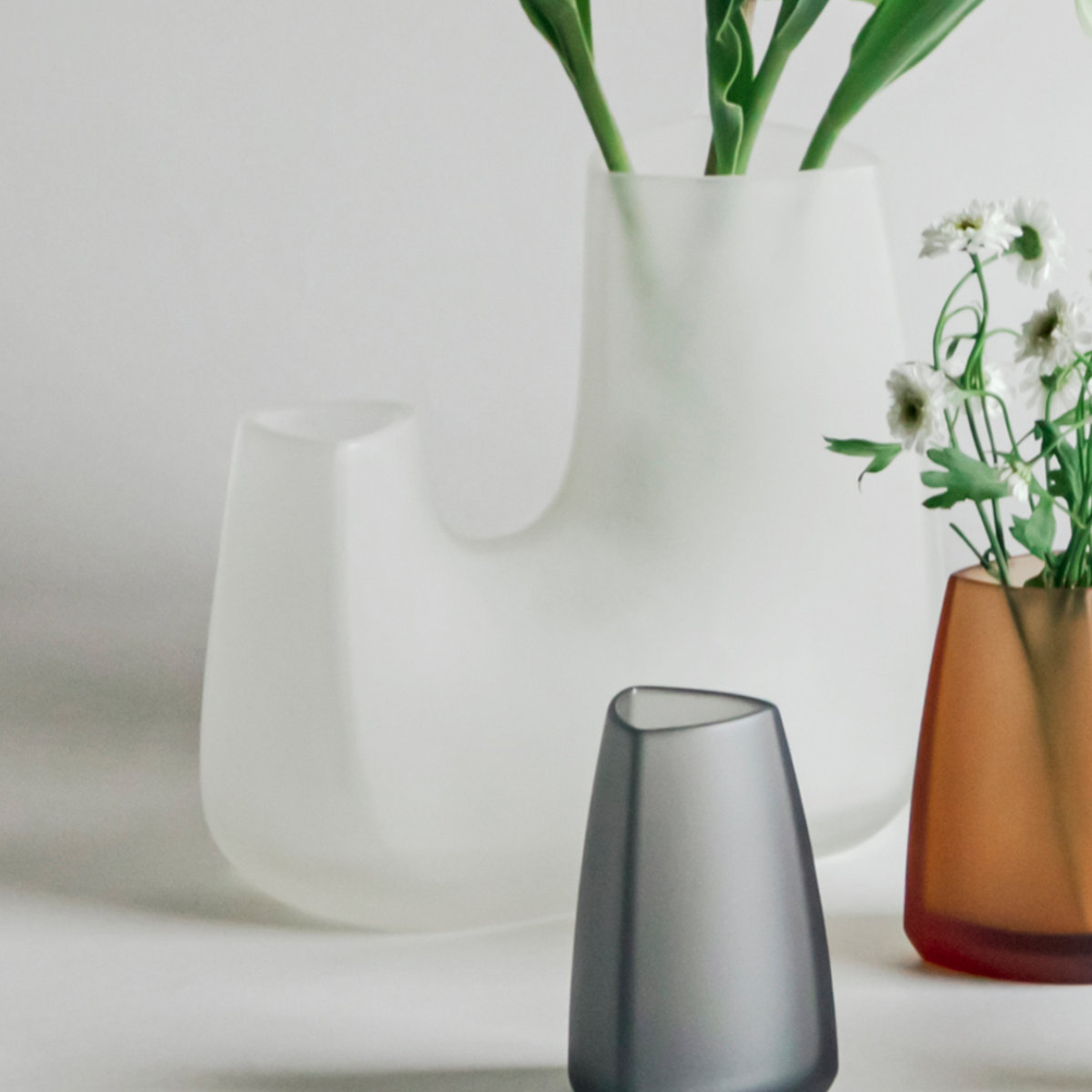 KINTO キントー TRE ベース 200×120×175mm ( 花瓶 フラワーベース 花びん 花器 おしゃれ 花 花入れ 生花 花束 ドライフラワー グリーン インテリア 植物 玄関 デスク ) 【ホワイト】 ホワイト