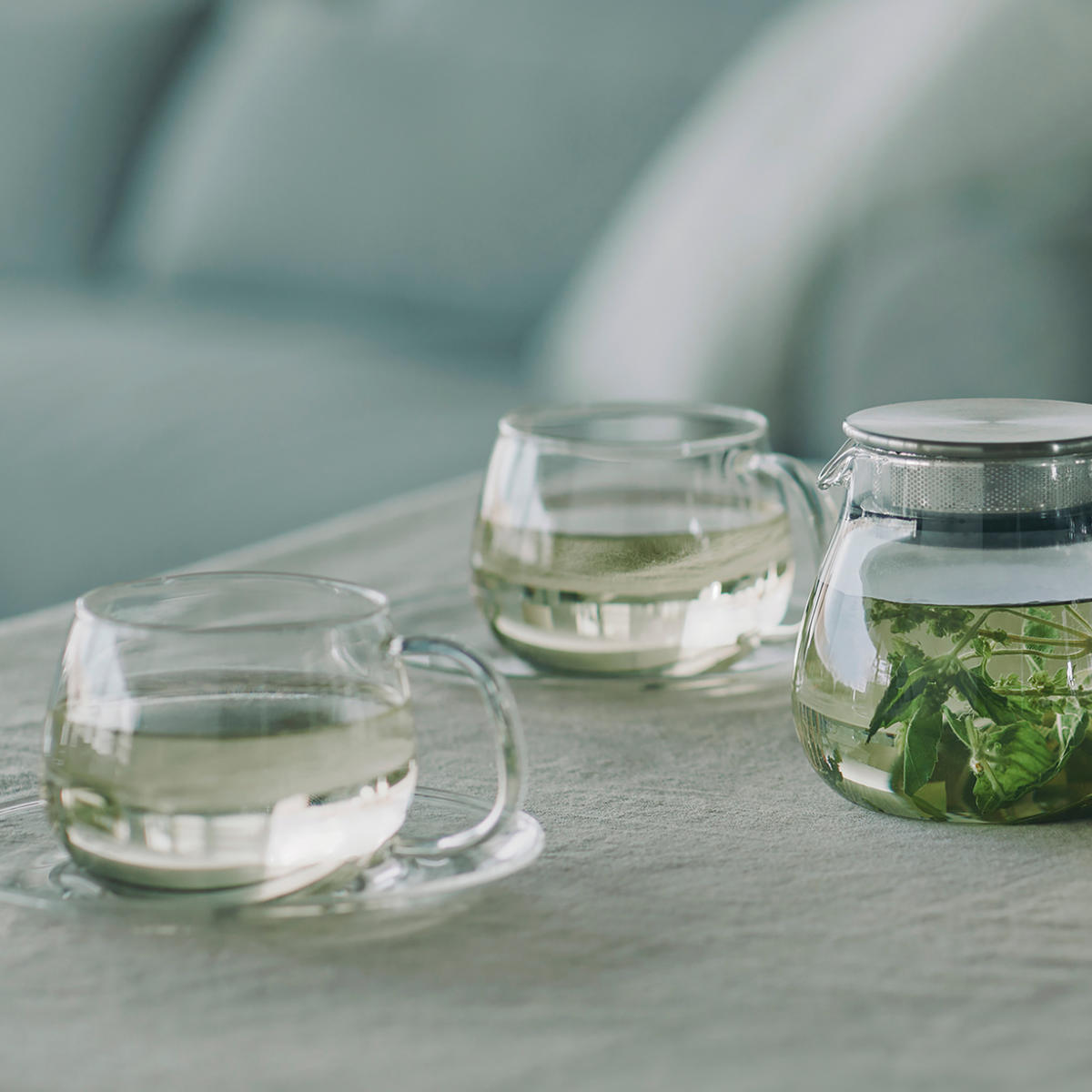 KINTO キントー UNITEA ソーサー 150mm ガラス ( 15cm カップソーサー 受け皿 小皿 茶托 プレート 電子レンジ対応 食洗機対応 耐熱ガラス おしゃれ デザート お菓子 スイーツ )