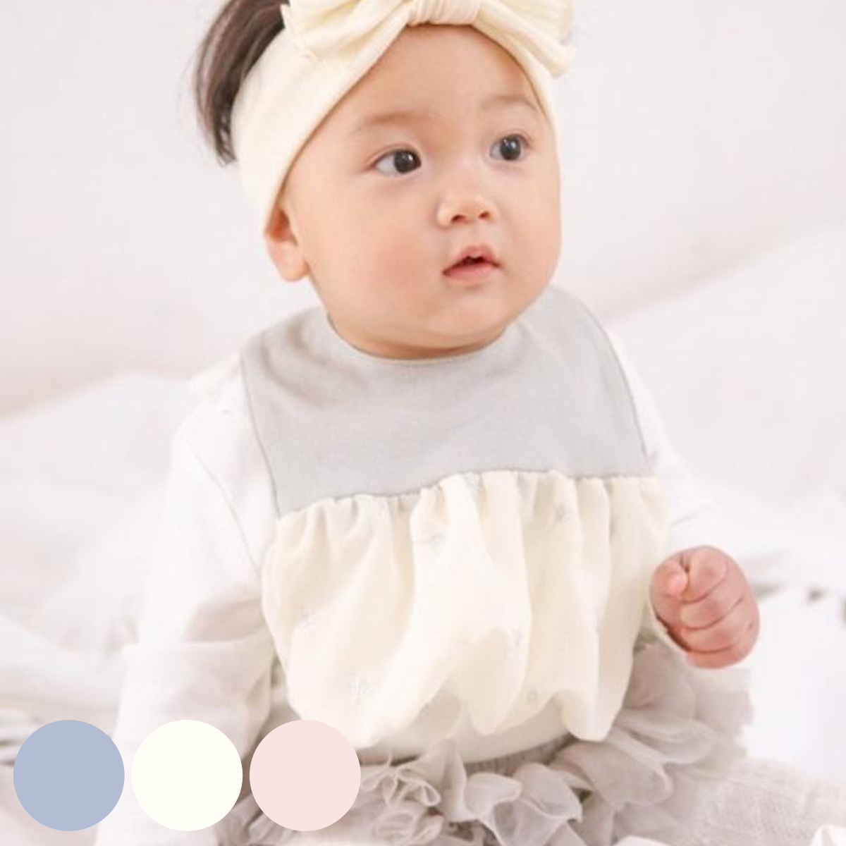 スタイ Lien de famille ラメスター 女の子 出産祝い （ よだれかけ ベビースタイ 前掛け エプロン 綿 シフォン 赤ちゃん プレゼント 日本製 ベビーエプロン お食事エプロン ベビー おしゃれ かわいい ） 【ピンク】