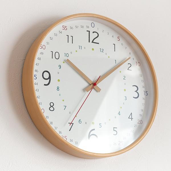 知育時計 キッズウォールクロック 掛け時計 静音 子ども 天然木 ( 掛け時計 アナログ 子供 学習 知育時計 木製 ウォールクロック 直径31.5 壁掛け時計 こども キッズ 学び とけい クロック 掛け かけ時計 )