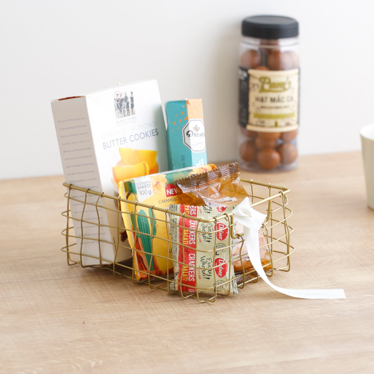 シトア ワイヤーバスケット 持ち手無し レクタングル S バスケット かご ( 収納 カゴ 籠 四角 収納バスケット 小物入れ ハンドメイド 小物収納 ワイヤー 鉄 アイアン おしゃれ オシャレ かわいい カワイイ シンプル ベーシック )