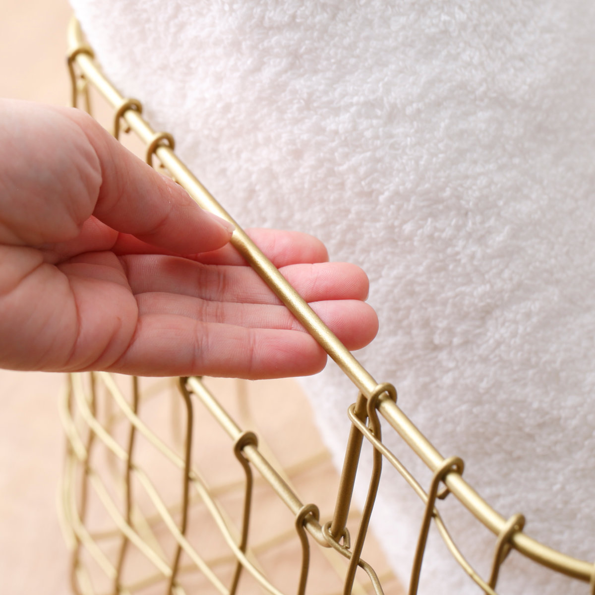 シトア ワイヤーバスケット 持ち手無し レクタングル XL バスケット かご ( 収納 カゴ 籠 四角 収納バスケット 小物入れ ハンドメイド 小物収納 ワイヤー 鉄 アイアン おしゃれ オシャレ かわいい カワイイ シンプル ベーシック )