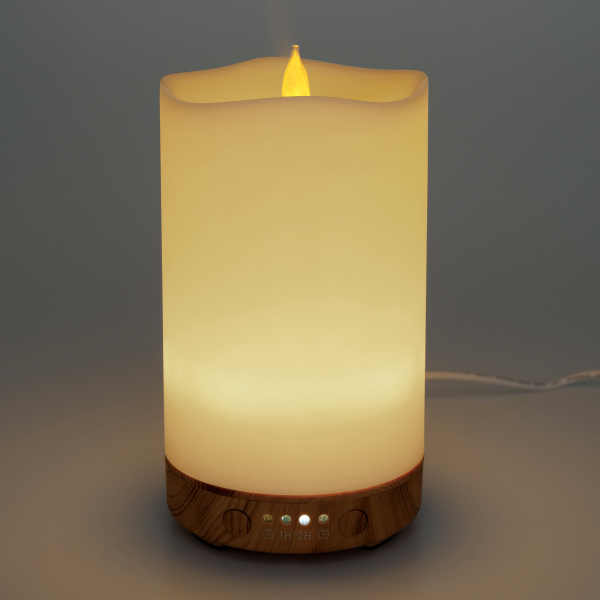 ディフューザー キャンドル 電動 サリアベル アロマディフューザー 加湿 ライト 超音波式 ( キャンドルライト ミスト 霧 インテリアライト USB おしゃれ フレグランス リラックス インテリア 癒し 癒しグッズ )