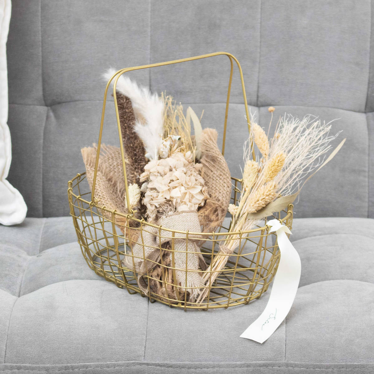 シトア ワイヤーバスケット ワイヤーハンドル オーバル S バスケット かご ( 収納 カゴ 籠 楕円 持ち手付き 収納バスケット 小物入れ ハンドメイド 小物収納 取っ手付き ワイヤー 鉄 アイアン おしゃれ オシャレ かわいい カワイイ )