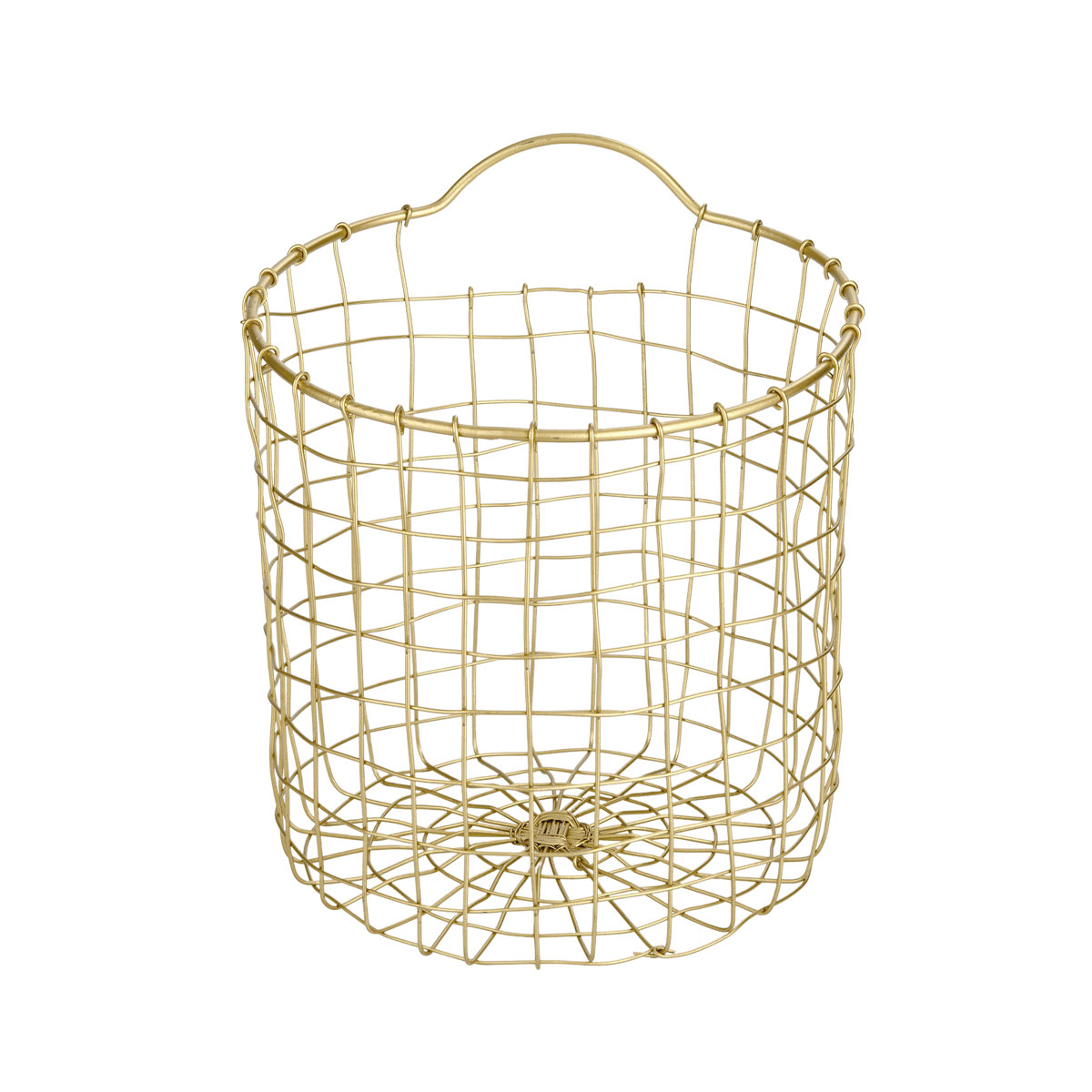 シトア ワイヤーバスケット ワイヤーハンドル シリンダー S バスケット かご ( 収納 カゴ 籠 筒 円筒 収納バスケット 小物入れ ハンドメイド 持ち手付き 引っ掛け収納 壁掛け収納 引っ掛け 壁掛け 小物収納 取っ手付き )