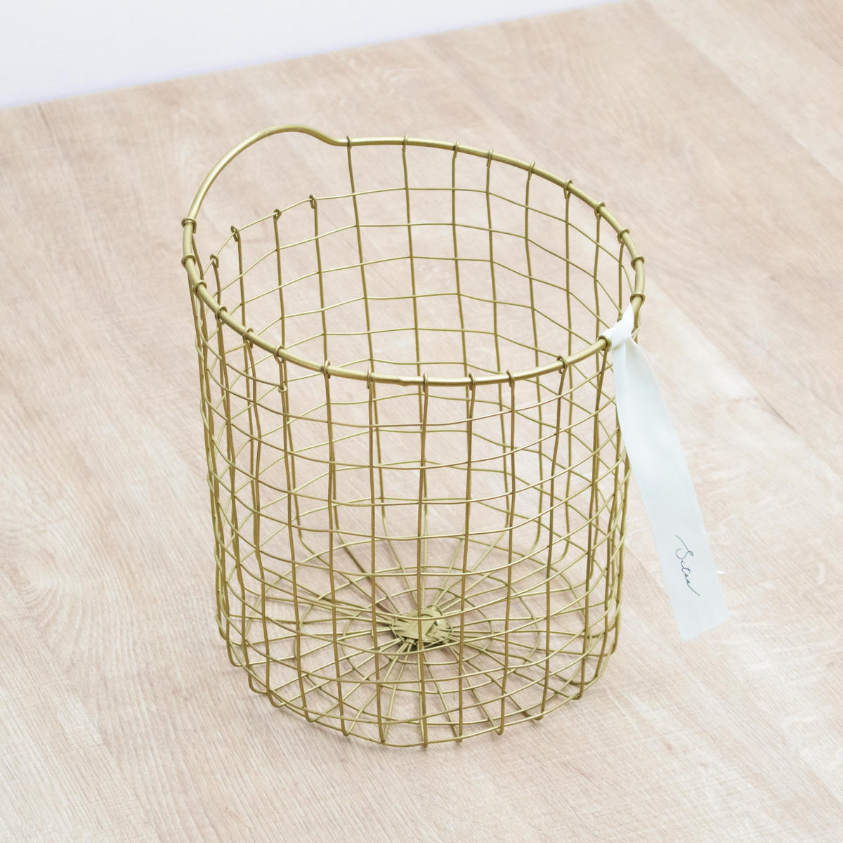 シトア ワイヤーバスケット ワイヤーハンドル シリンダー S バスケット かご ( 収納 カゴ 籠 筒 円筒 収納バスケット 小物入れ ハンドメイド 持ち手付き 引っ掛け収納 壁掛け収納 引っ掛け 壁掛け 小物収納 取っ手付き )