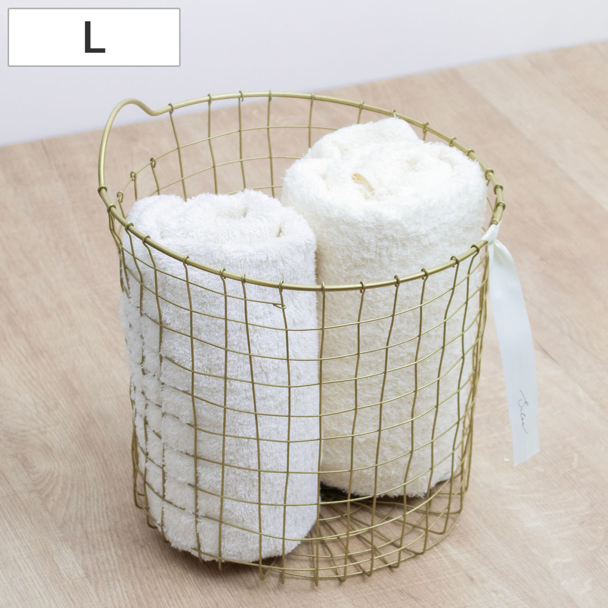 シトア ワイヤーバスケット ワイヤーハンドル シリンダー L バスケット かご （ 収納 カゴ 籠 筒 円筒 収納バスケット 小物入れ ハンドメイド 持ち手付き 引っ掛け収納 壁掛け収納 引っ掛け 壁掛け 小物収納 取っ手付き ）