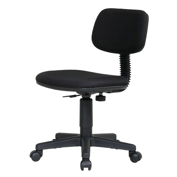 360度回転キャスター付き椅子　オフィスチェア　事務椅子　デスクチェア　360度回転　黒