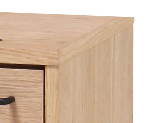 デスクワゴン 高さ55.5cm グラム デスク ワゴン 3段 キャスター 木製 天然木 突板 ( デスク下 収納 サイドワゴン サイドチェスト デスクキャビネット 三段 キャスター付き 引き出し 引出し デスクチェスト )