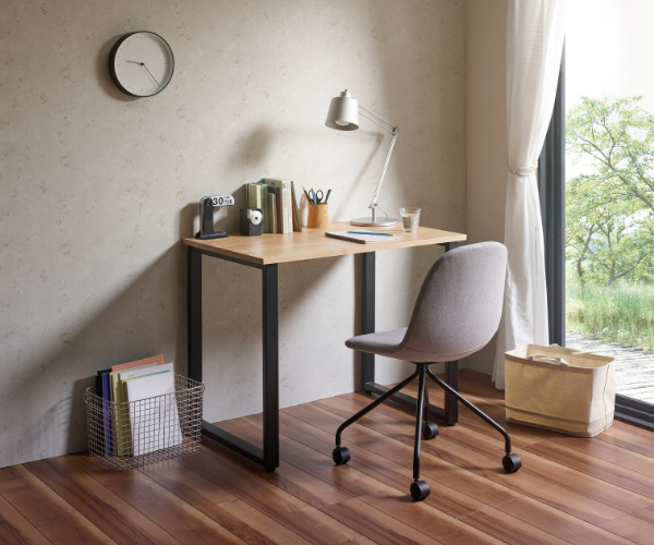 デスクチェア 座面高42.5cm チェア キャスターチェア ファブリック テレワーク ( 椅子 イス パソコンチェア 肘なし PCチェア チェアー キャスター付き ワークチェア デザインチェア おしゃれ 回転 ) 【ブルー】 ブルー