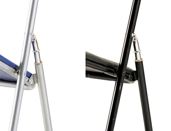 パイプ椅子 4脚セット 座面高46cm スチールフレーム 折りたたみ椅子 ( 椅子 イス パイプ パイプイス 折り畳み チェア 折り畳み椅子 会議椅子 パイプチェア 背もたれ付き 46センチ ) 【ブラック】 ブラック