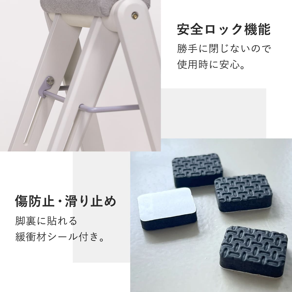 スツール 高さ64cm 折りたたみ ハイスツール ティット ( 腰掛け キッチン チェア スリム 木製 天然木 シンプル 北欧 モダン おしゃれ コンパクト収納 ) 【ネイビー】 ネイビー