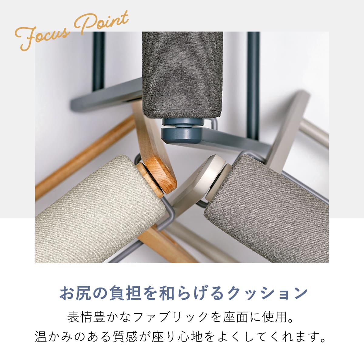 スツール 高さ64cm 折りたたみ ハイスツール ティット ( 腰掛け キッチン チェア スリム 木製 天然木 シンプル 北欧 モダン おしゃれ コンパクト収納 ) 【ネイビー】 ネイビー