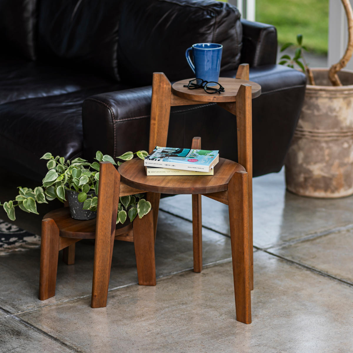 花台 Jardin Plants Table set 木製 （ プランタースタンド