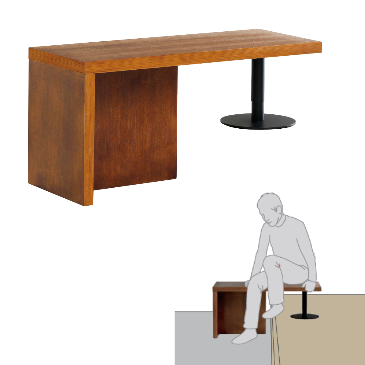 玄関ベンチ 幅90cm 框のせ玄関ベンチ 4070 ( ベンチ 椅子 玄関 サポートチェア いす 腰掛 腰かけ 玄関椅子 高さ調節 高齢者 シニア 木製 靴の脱ぎ履き 安心 立ち上がりサポート 補助 チェア ) 【ブラウン】 ブラウン