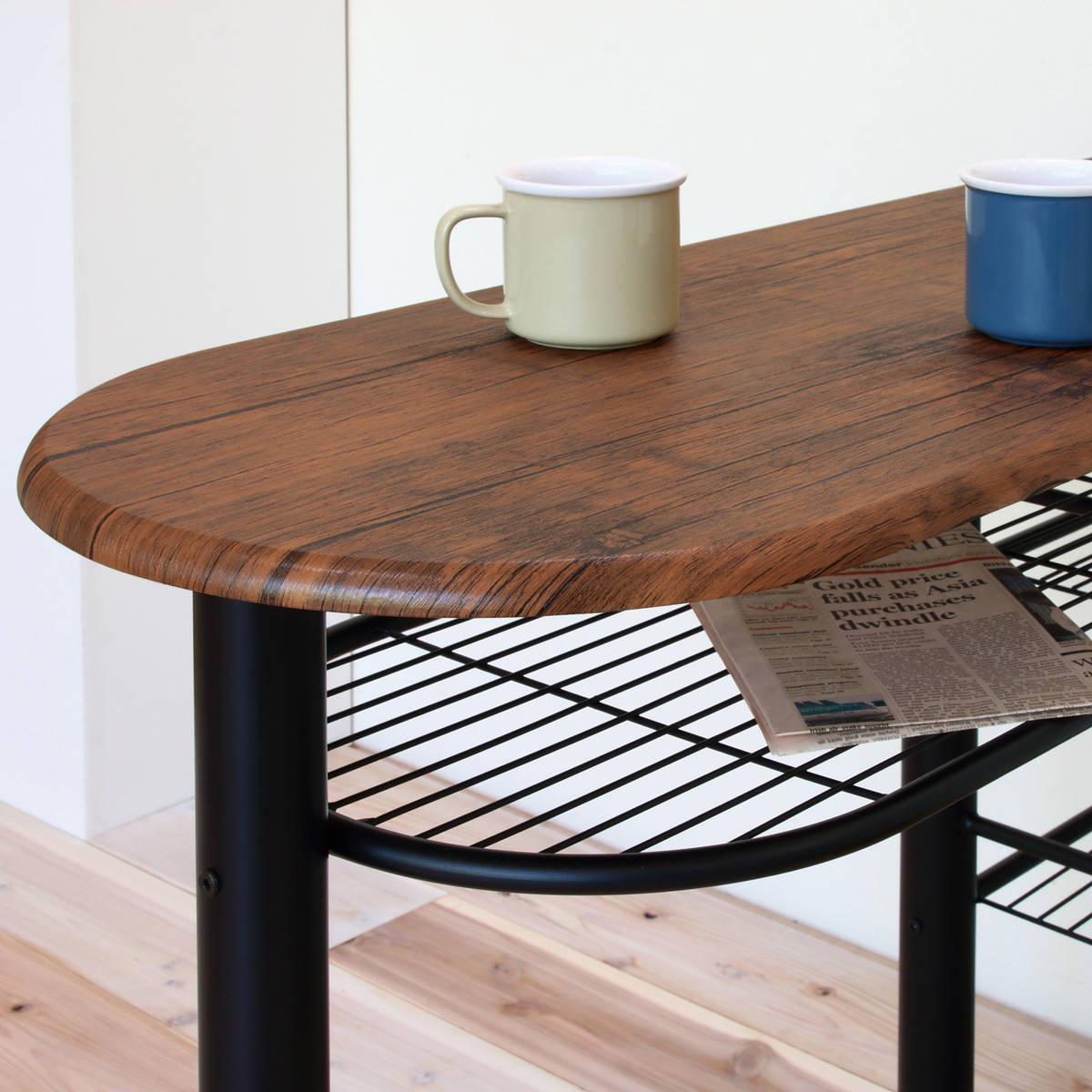 ハイテーブル 3点セット スチールフレーム ハイチェア2脚 ( ダイニングテーブル ダイニングセット カウンター テーブル カウンターチェア セット 椅子 イス いす チェアー ダイニングチェアー 食卓 折りたたみチェア ) 【ブラック】 ブラック