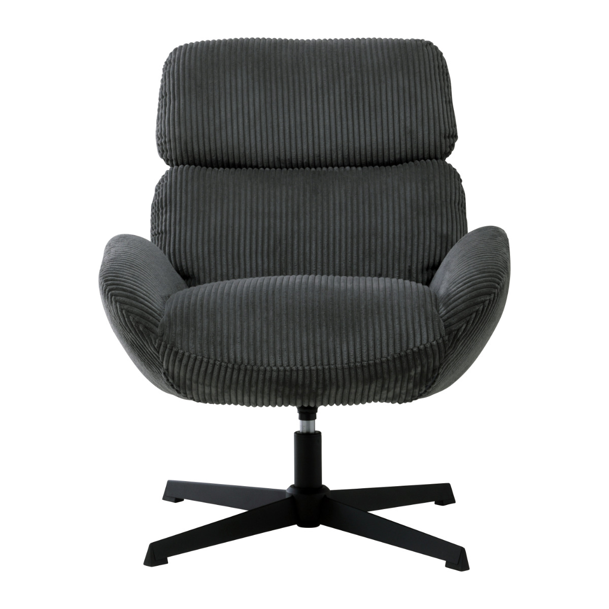 チェア 座面高45cm 回転 オットマン付き ベイム パーソナルチェア ( チェアー イス 椅子 いす コーデュロイ ファブリック 足置き ソファ 1人掛け リラックス 座り心地 快適 リビングチェア )