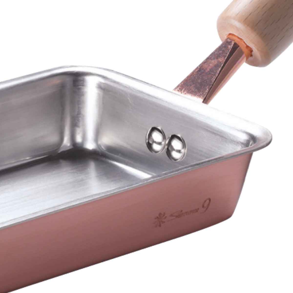 卵焼き器 12cm ガス火専用 ふわっと銅のたまごやき ( エッグパン 玉子焼きフライパン 卵焼きフライパン 卵焼きパン 玉子焼きパン 12センチ たまご焼き 卵焼き 玉子焼き 銅玉子焼きパン 銅製 )