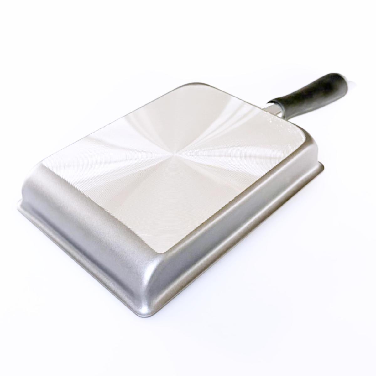 卵焼き器 13×18cm ガス火専用 ポワレ ( 玉子焼き器 玉子焼きフライパン エッグパン 卵焼き 玉子焼き フライパン ふっ素加工 フッ素加工 朝食 弁当 弁当作り 時短調理 お弁当作り 軽量 軽い アルミ製 )