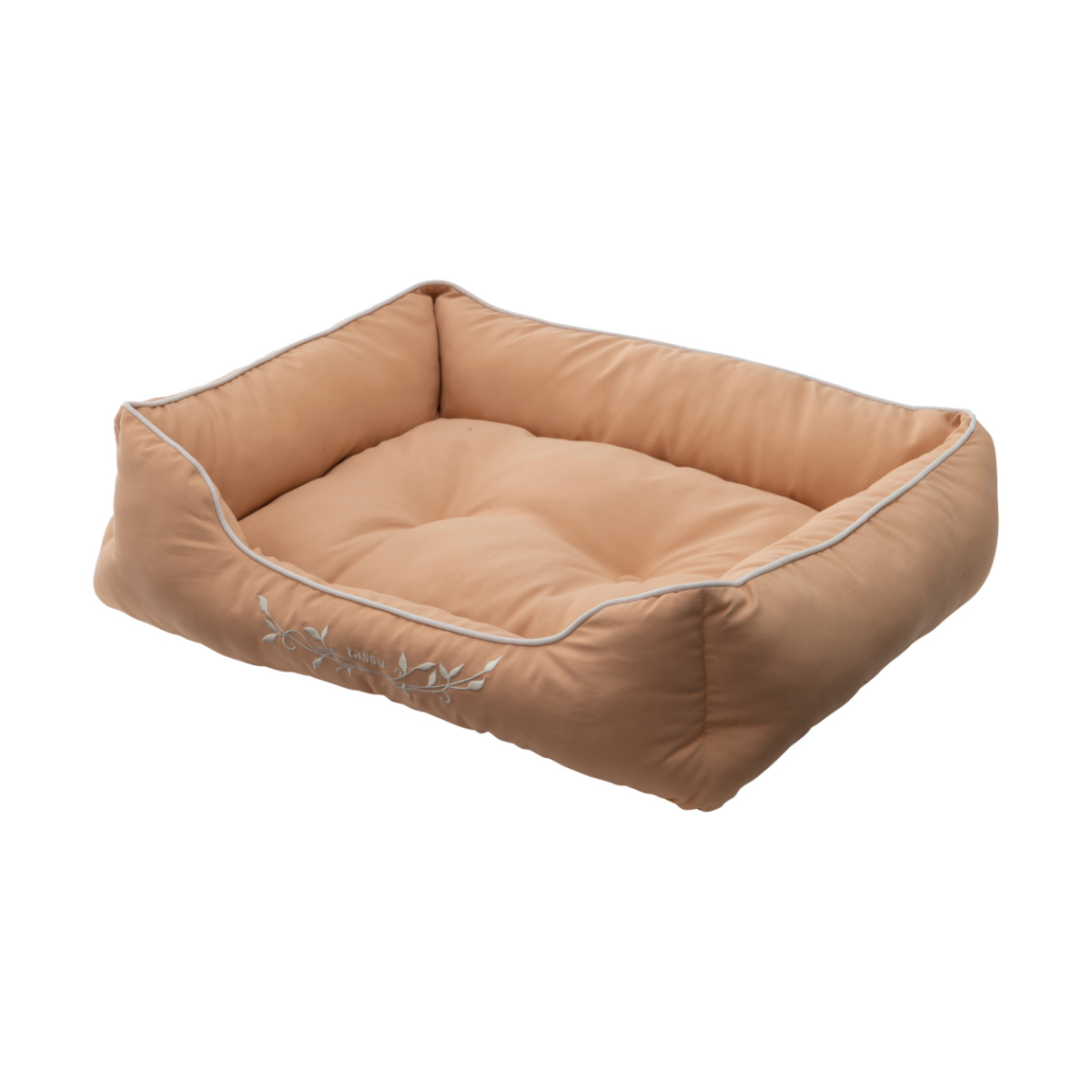 ペットベッド スクエアベッド S ( ペット ベッド ペット用 スクエア型 犬 猫 シンプル オシャレ 室内 ペット用品 Sサイズ 犬用 猫用 オールシーズン ペットソファ ペットクッション 滑り止め ) 【ラベンダー】 ラベンダー