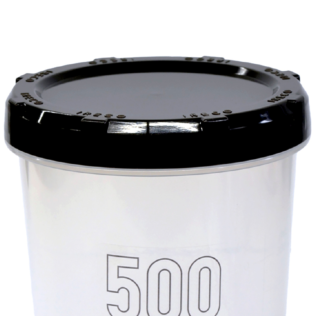 保存容器 IRECO 食品保存容器 Sサイズ 500ml ( キャニスター プラスチック容器 フードストッカー 日本製 丸型 深型 BPAフリー 保存 密閉 半透明 耐久性 液体 漏れにくい スクリューキャップ 0.5L 省スペース )