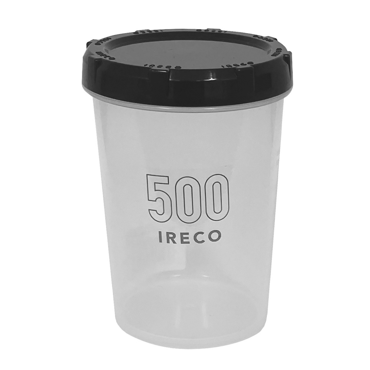 保存容器 IRECO 食品保存容器 Sサイズ 500ml ( キャニスター プラスチック容器 フードストッカー 日本製 丸型 深型 BPAフリー 保存 密閉 半透明 耐久性 液体 漏れにくい スクリューキャップ 0.5L 省スペース )