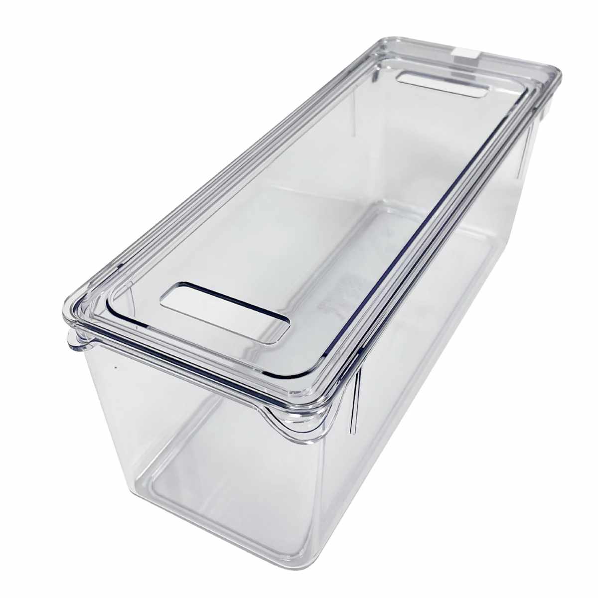 保存容器 透明保存容器 Mサイズ ( キッチン 収納ケース ストッカー 食品保存 トレー 深型 日本製 BPAフリー 蓋付き 冷蔵庫収納 冷蔵庫 スタッキング 乾物 整理 中が見える プラスチック パントリー 棚 小物収納 )