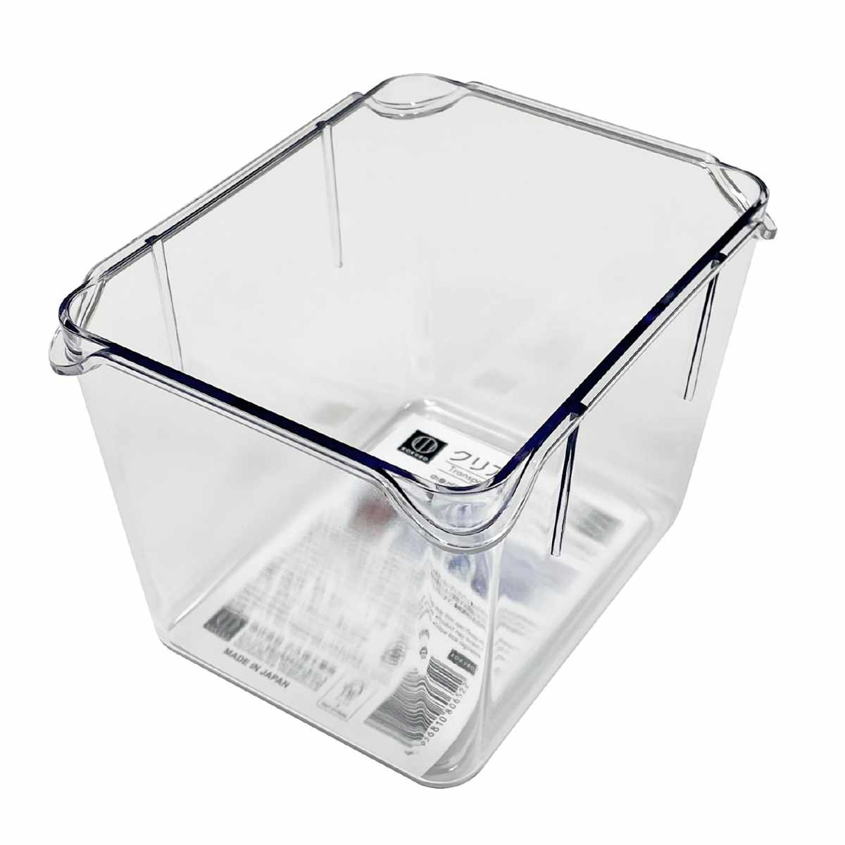 キッチン収納 クリアトレー Sサイズ ( 冷蔵庫収納 冷蔵庫 キッチン 収納ケース トレー 透明 深型 日本製 BPAフリー 小物収納 食品保存 ストッカー 冷蔵室 野菜室 パントリー 整理 中が見える プラスチック カフェスペース 棚 )