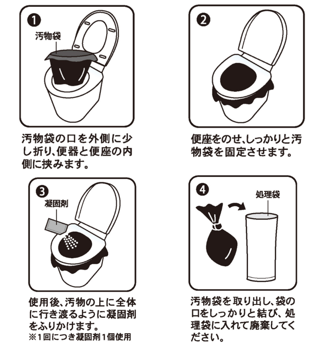 簡易トイレ 緊急簡易トイレ 60回分 箱入り 防災 ( 災害 トイレ 消臭 非常用 凝固剤 袋 非常時 緊急用 防災グッズ 大容量 簡易 携帯トイレ 非常トイレ 使い捨て 災害時 避難時 渋滞時 介護 日本製 個包装 )