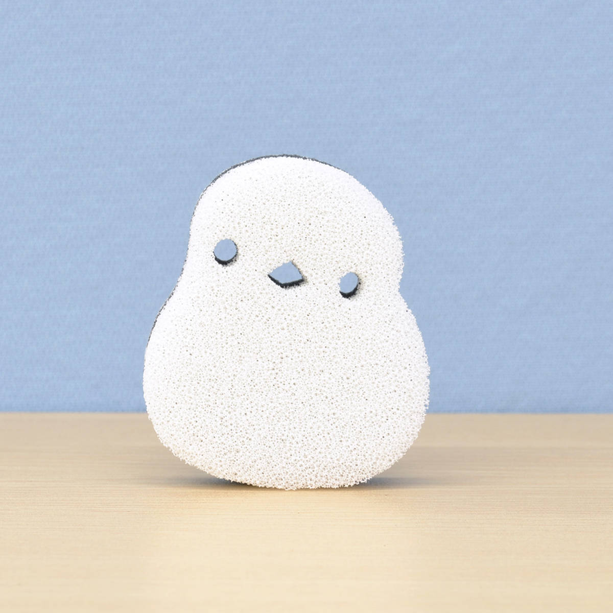 シンク洗い シマエナガ シンクに貼り付く お掃除 スポンジ ( キッチン シンク 掃除 引っ付く 張り付く 掃除用スポンジ かわいい 台所掃除 水回り 洗面所 清潔 掃除用品 台所用品 )