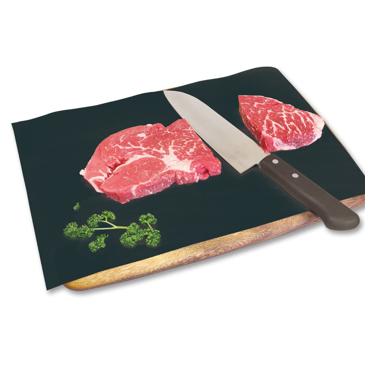 まな板シート 24cm×3m ブラック CUTTING ( まな板 まないた シート 使い捨て ロール カッティング ロールタイプ カッター付き まな板が汚れない 衛生的 におい 汚れ 防止 滑り止め キッチン 便利 黒 )