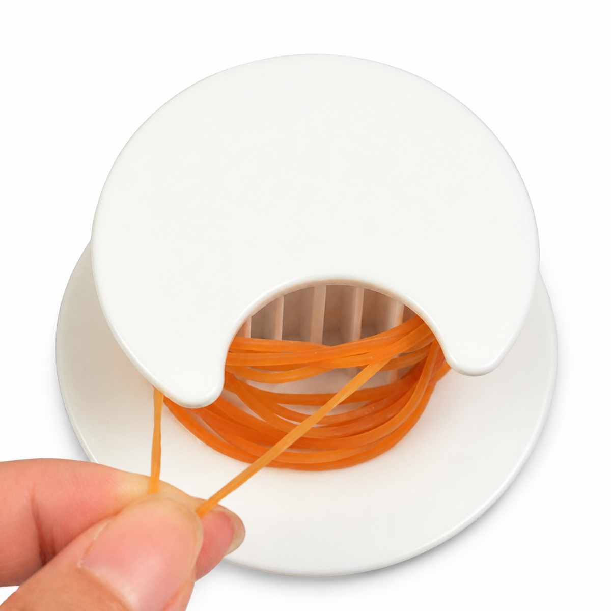 輪ゴムホルダー 壁にピタッ!どこでも輪ゴム 絡まない ( 輪ゴム掛け キッチン収納 粘着タイプ キッチン用品 フック )
